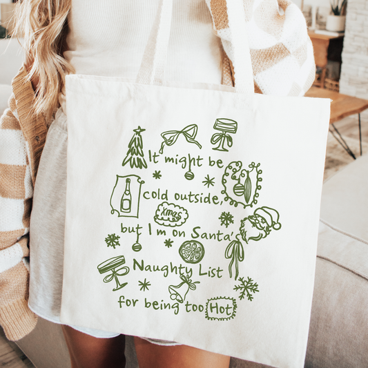 Santa's Naughty List Tote Bag