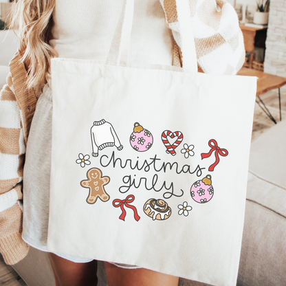 Christmas Girly Tote Bag