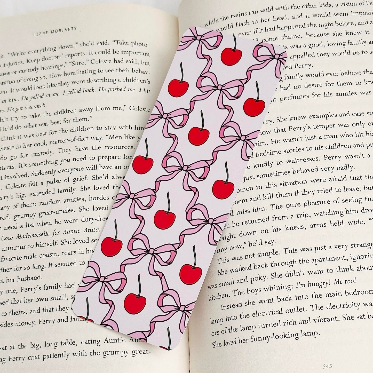 Cherries & Bows Bookmarks