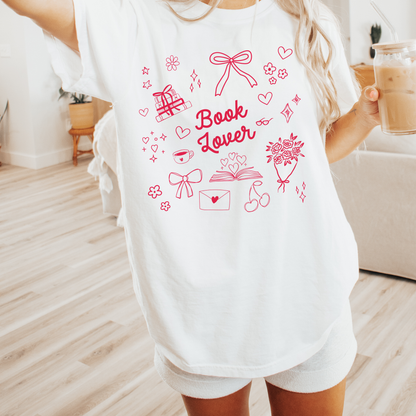 Book Lover Doodles Comfort Colors T-Shirt