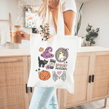 Spooky Season Canvas Tote Bag