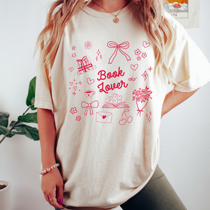 Book Lover Doodles Comfort Colors T-Shirt