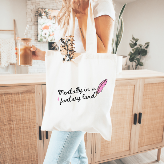 Mentally in a Fantasy Land Canvas Tote Bag