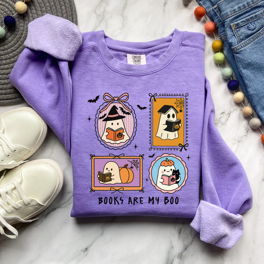 Books Are My Boo Comfort Colors® Sweatshirt