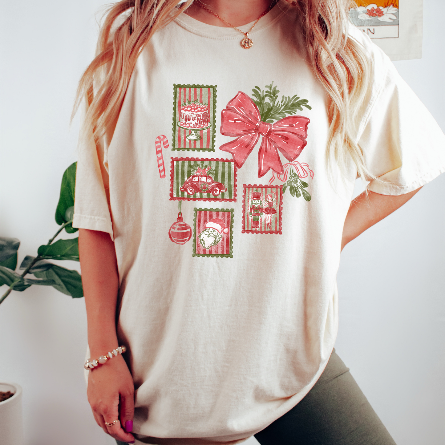 Holiday Stamps Comfort Colors T-Shirt