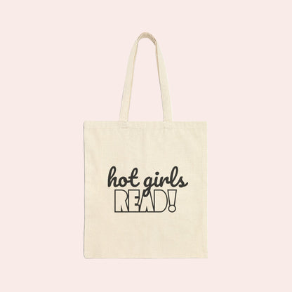 Hot Girls Read Canvas Tote Bag