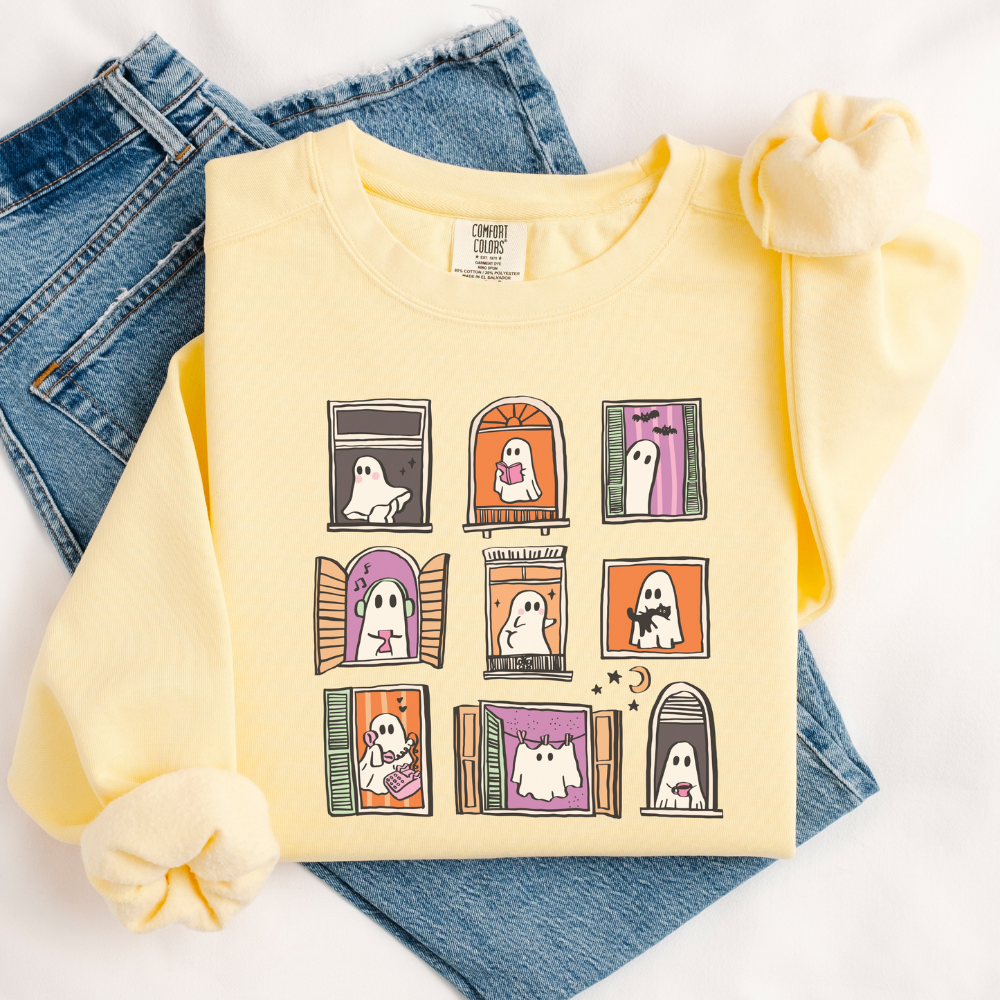 Cozy Ghosties Comfort Colors® Sweatshirt