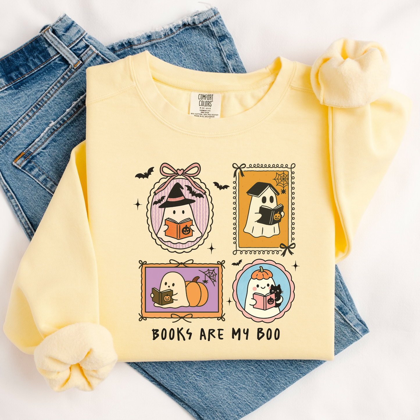 Books Are My Boo Comfort Colors® Sweatshirt