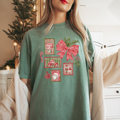 Holiday Stamps Comfort Colors T-Shirt
