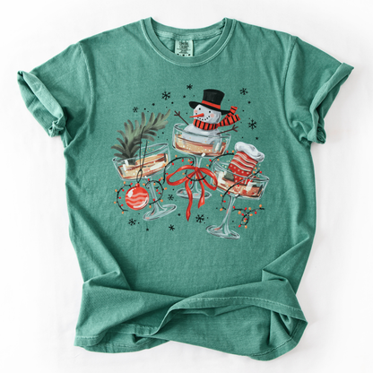 Christmas Cocktails Comfort Colors T-Shirt