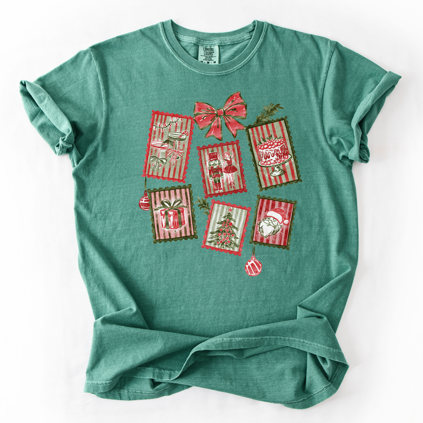 Christmas Stamps Comfort Colors T-Shirt