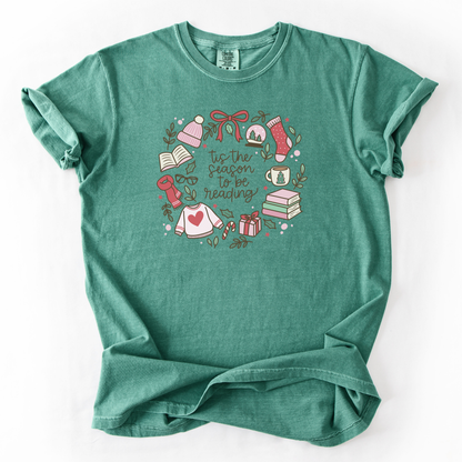 Tis The Season To Be Reading Comfort Colors T-Shirt