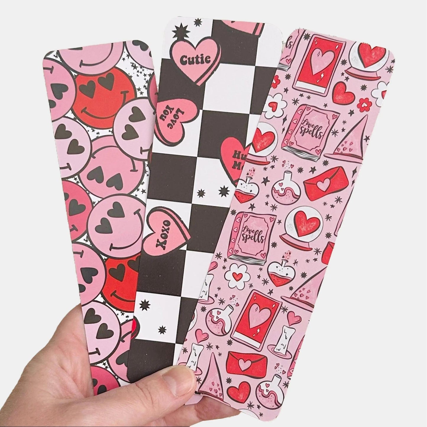 Retro Valentines Pattern Bookmarks