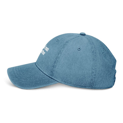 Fictional Men Are Better Embroidered Denim Hat