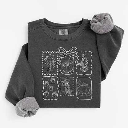 Fall Coquette Doodles Comfort Colors® Sweatshirt