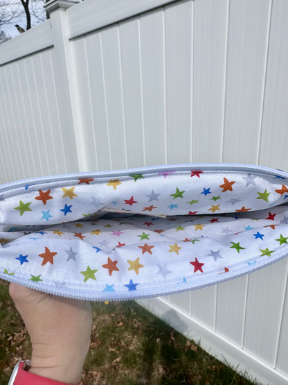 Handmade Quilted Book & Tablet Sleeve - Denim