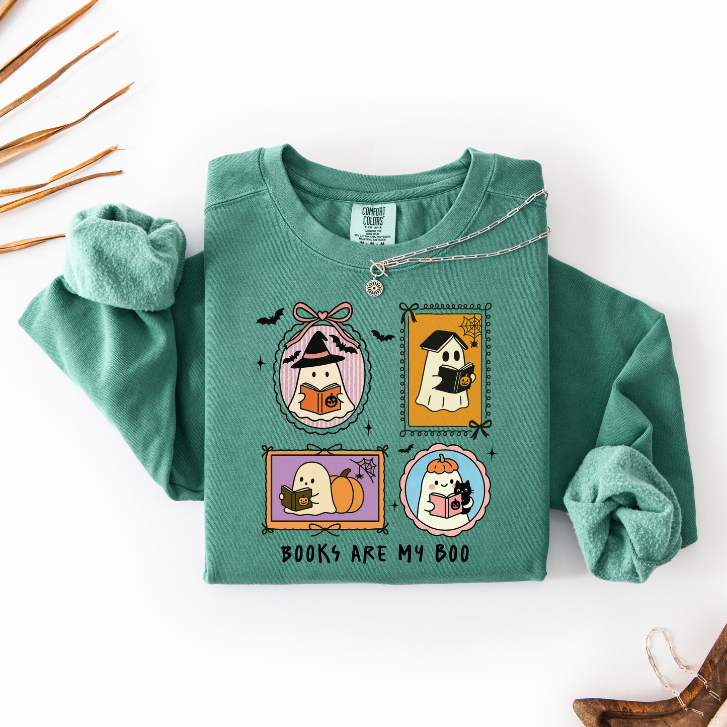 Books Are My Boo Comfort Colors® Sweatshirt