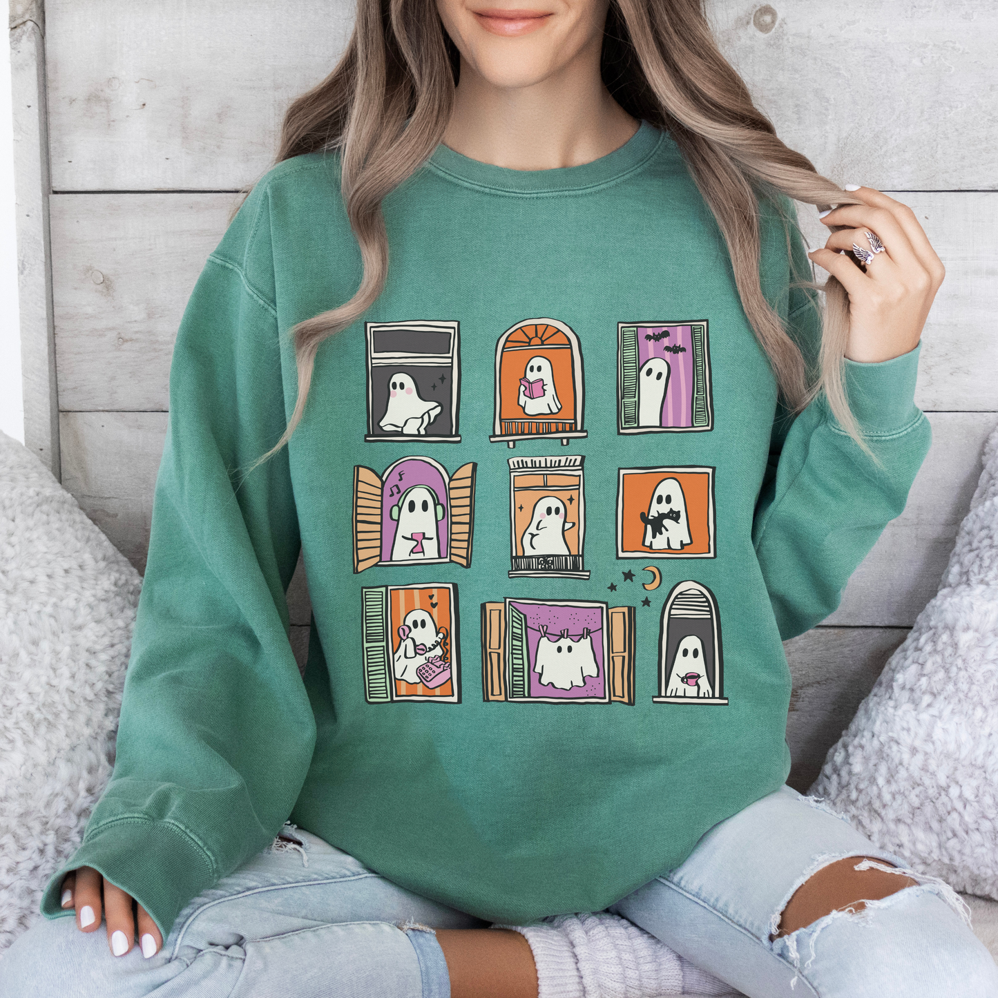 Cozy Ghosties Comfort Colors® Sweatshirt