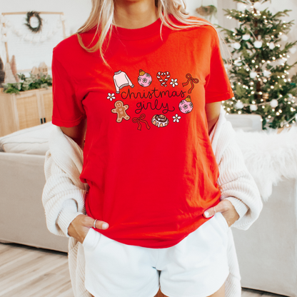 Christmas Girly Comfort Colors T-Shirt