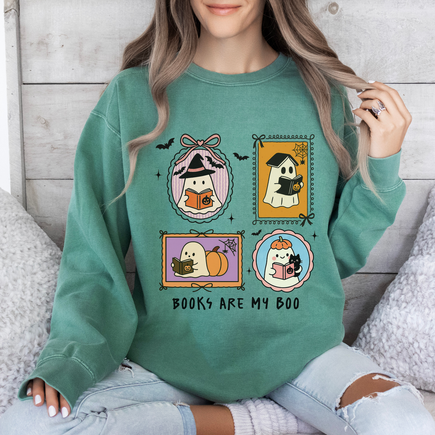 Books Are My Boo Comfort Colors® Sweatshirt