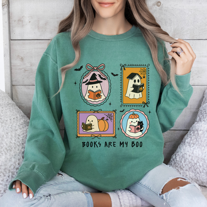 Books Are My Boo Comfort Colors® Sweatshirt