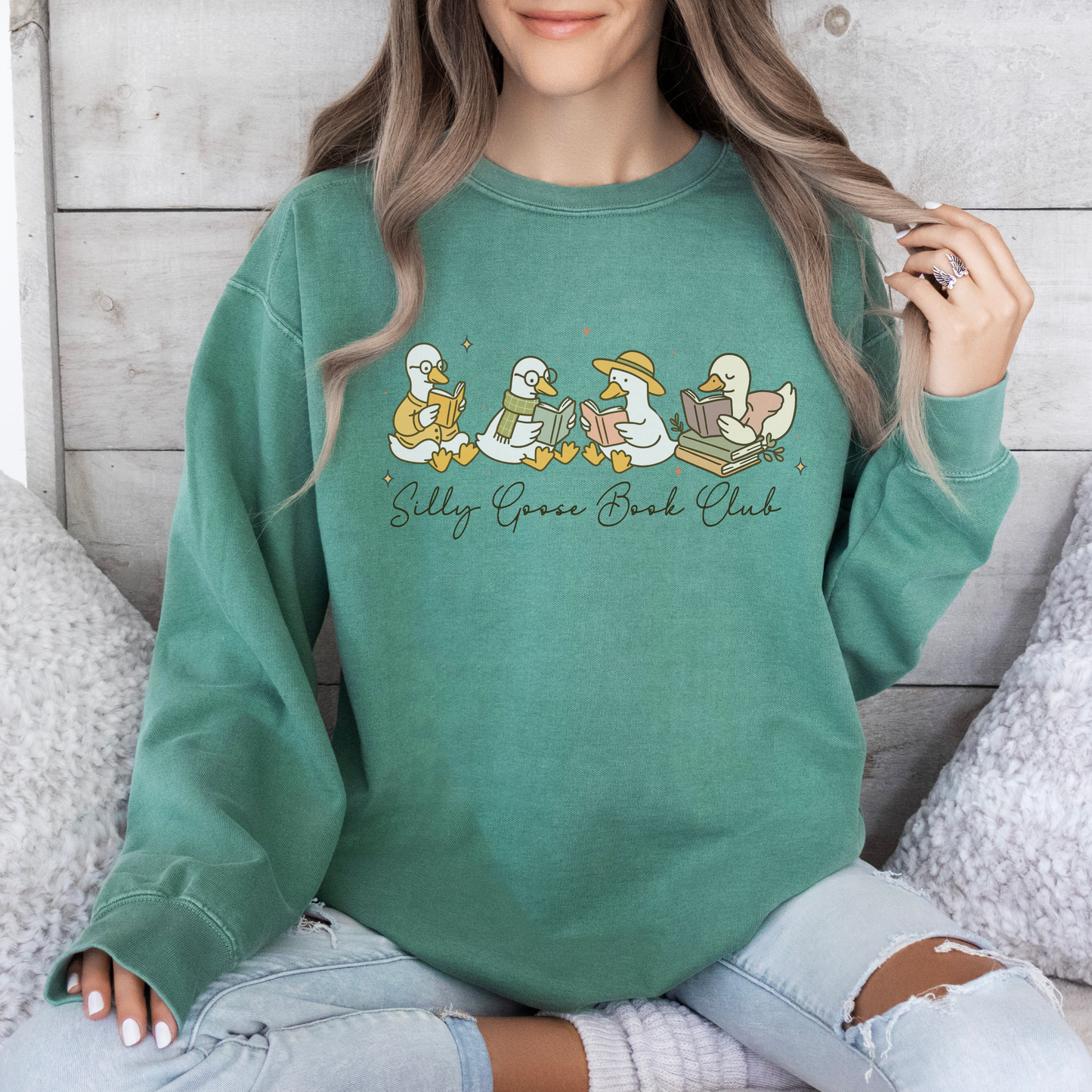 Reading Silly Goose Comfort Colors® Sweatshirt