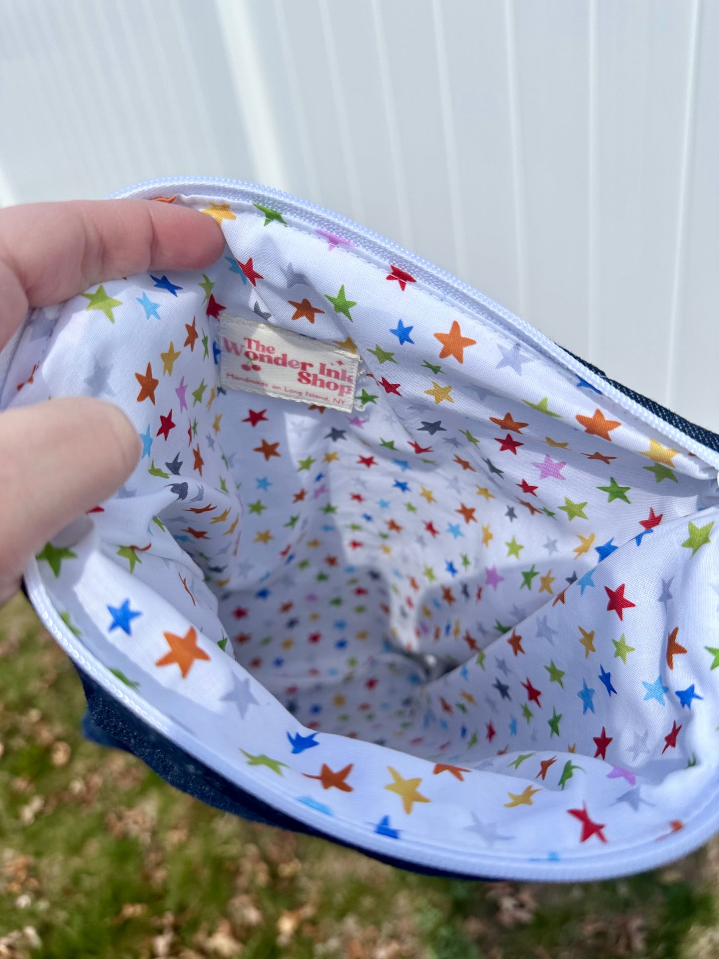 Handmade Quilted Book & Tablet Sleeve - Denim