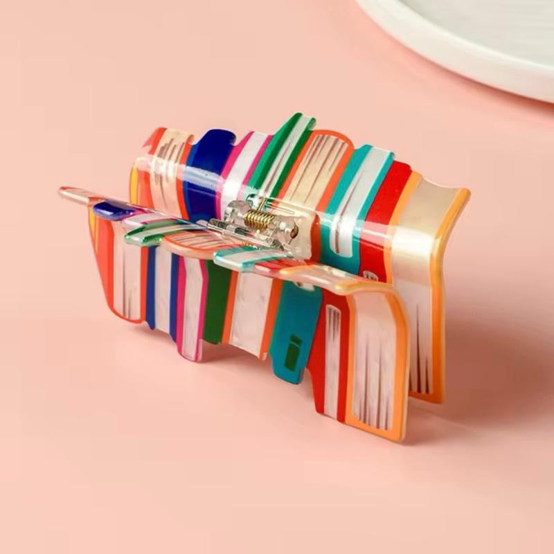 Book Stack Design Claw Clip