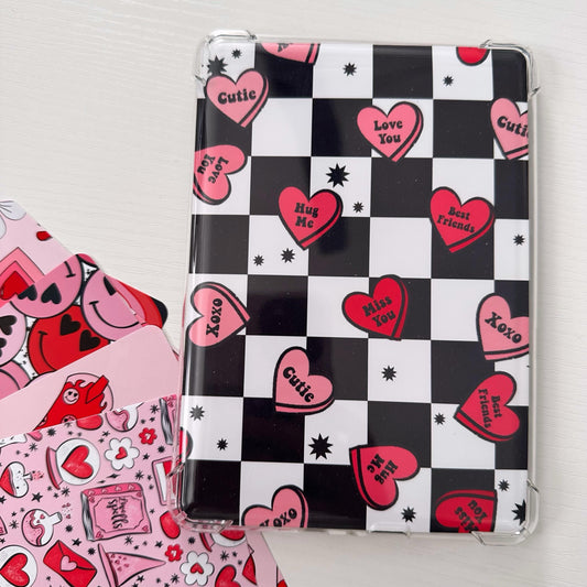 Retro Conversation Hearts Kindle Insert