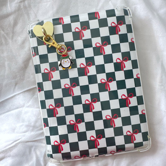 Green Christmas Checkers Kindle Insert