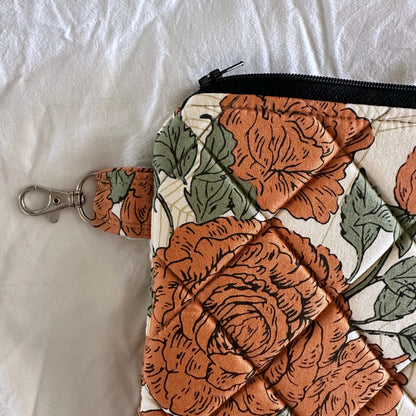 Spooky Floral Fall Kindle Sleeve (Orange)