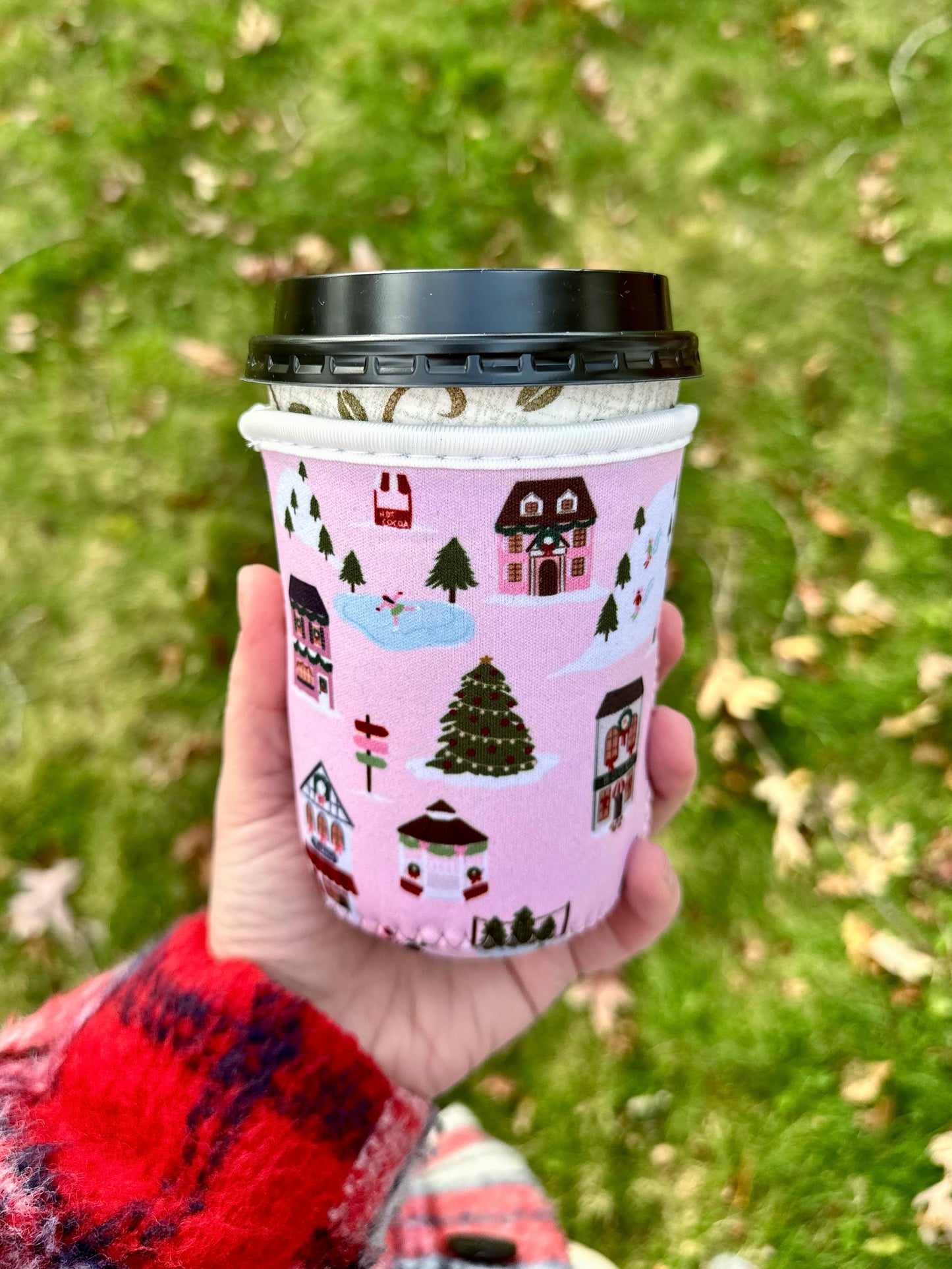 Christmas Village Cup Coozie