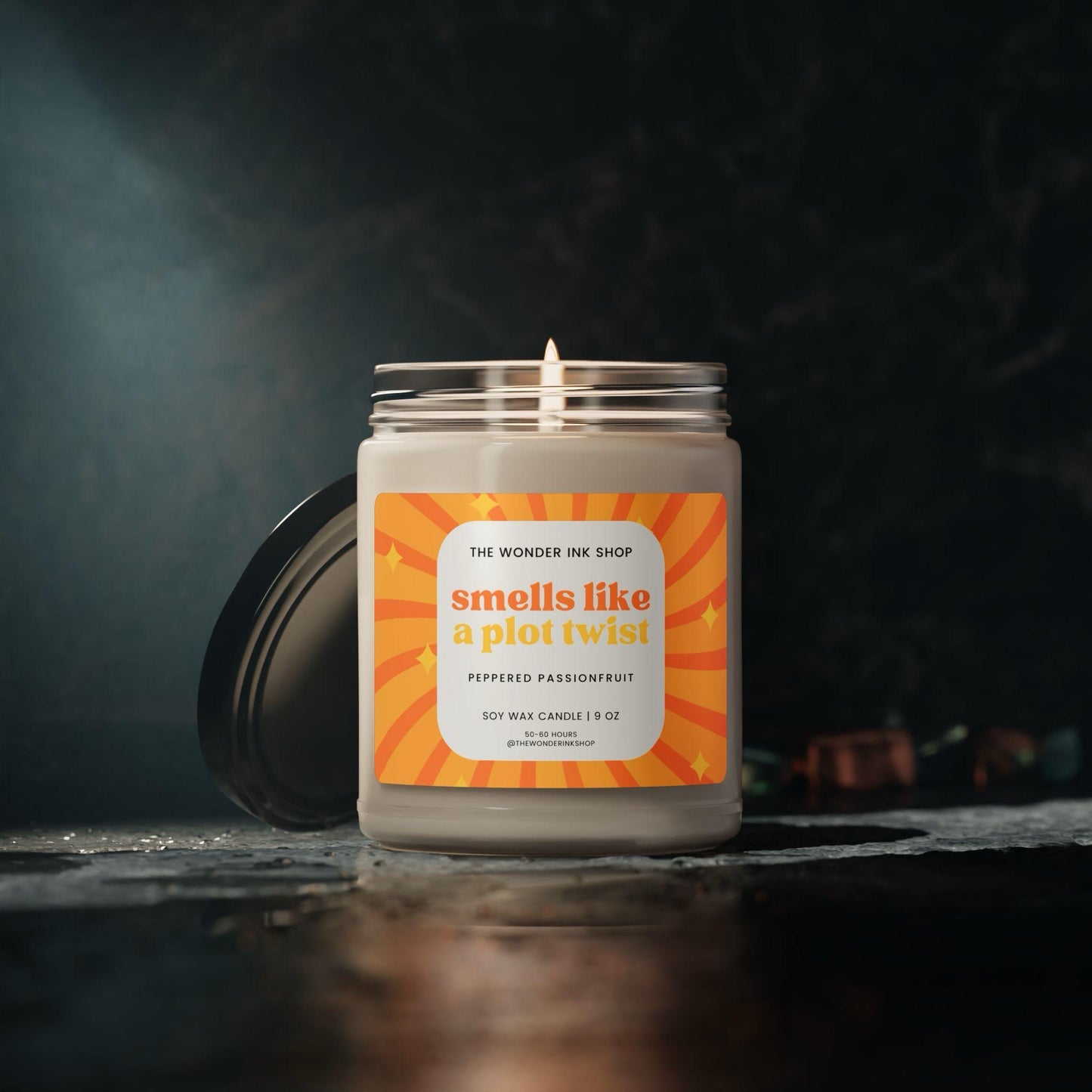 Smells Like A Plot Twist | Bookish Scented Soy Candle (9oz)