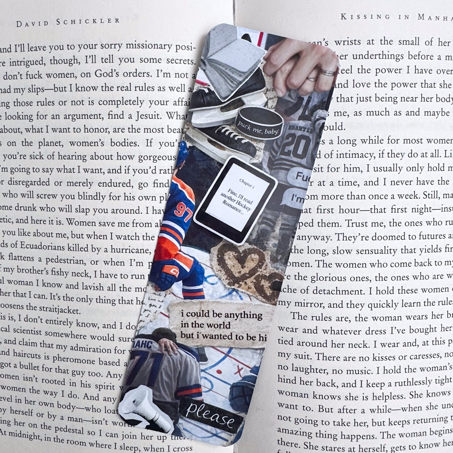 Hockey Romance Lover Bookmark