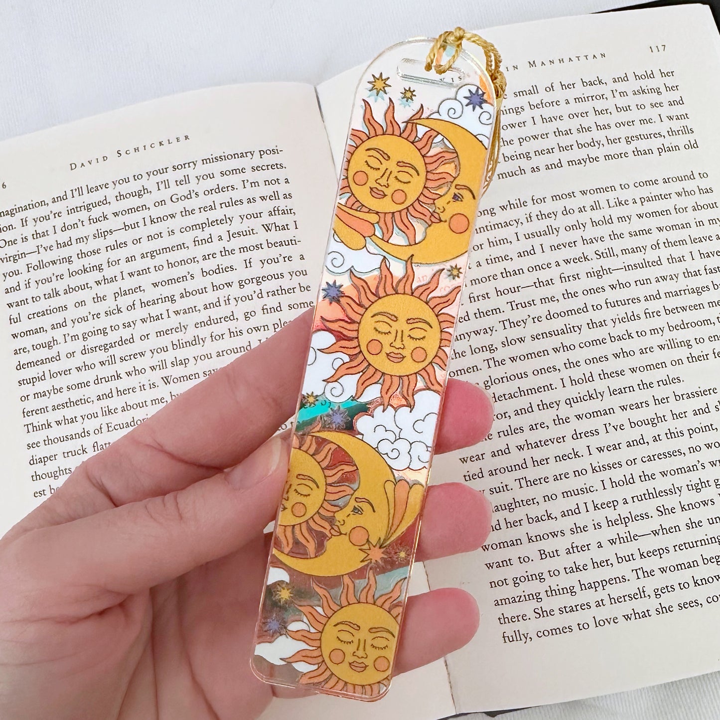 Celestial Holographic Acrylic Bookmark