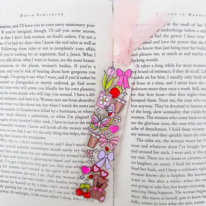 I'm Just A Girl Acrylic Bookmark
