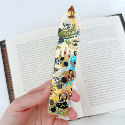 Dark Academia Holographic Acrylic Bookmark