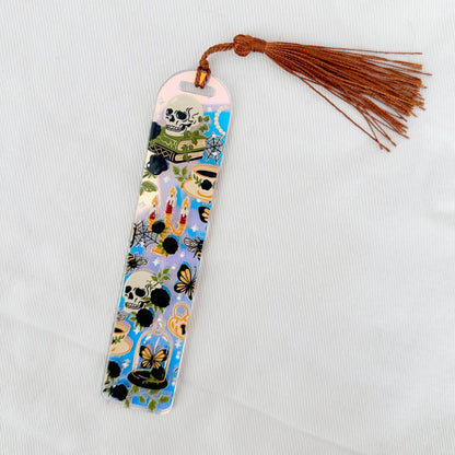 Dark Academia Holographic Acrylic Bookmark