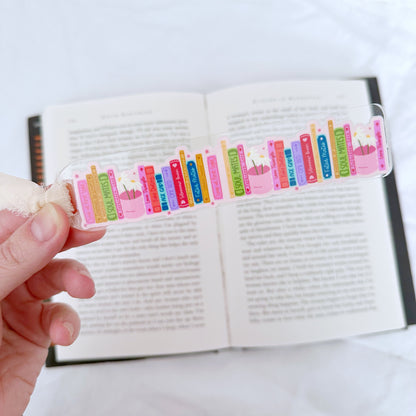 Romance Book Tropes Acrylic Bookmark