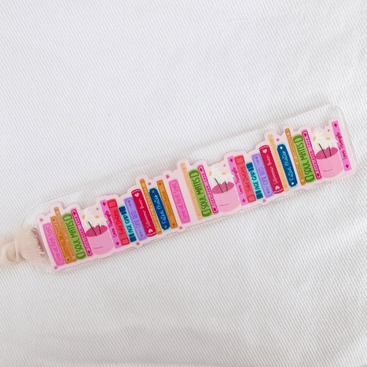 Romance Book Tropes Acrylic Bookmark