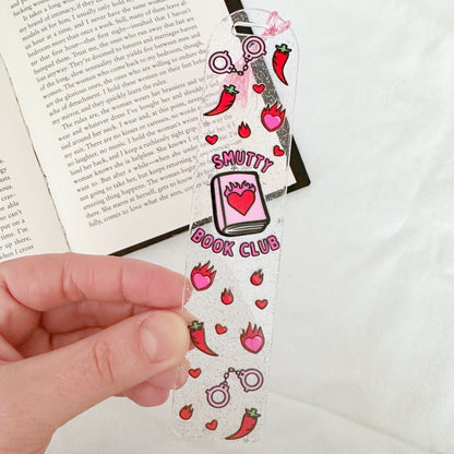 Smutty Book Club Glitter Acrylic Bookmark