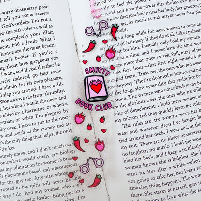Smutty Book Club Glitter Acrylic Bookmark