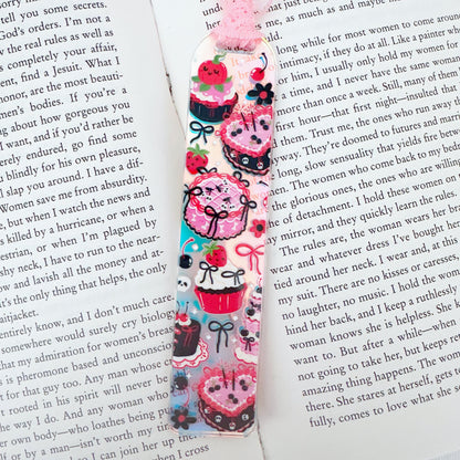 Spooky Heart Cake Holographic Acrylic Bookmark
