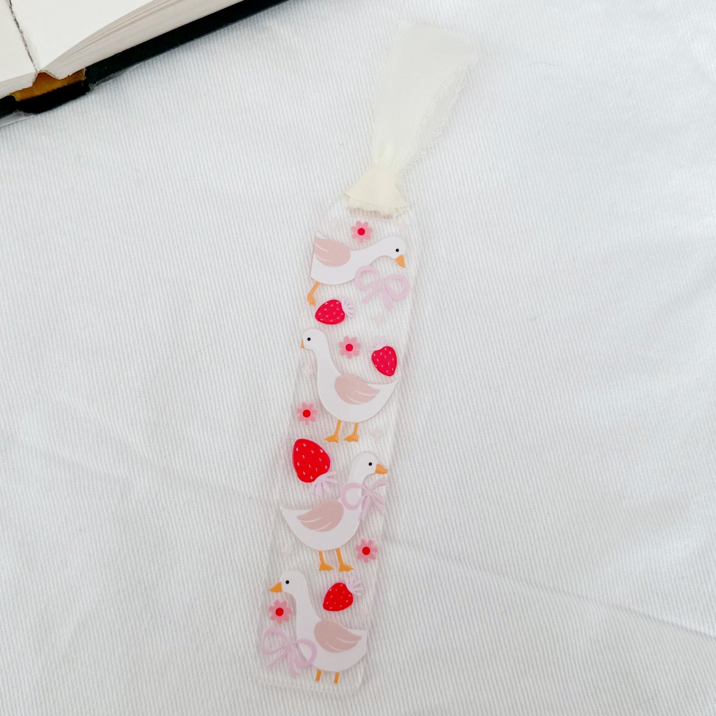 Coquette Goose Acrylic Bookmark