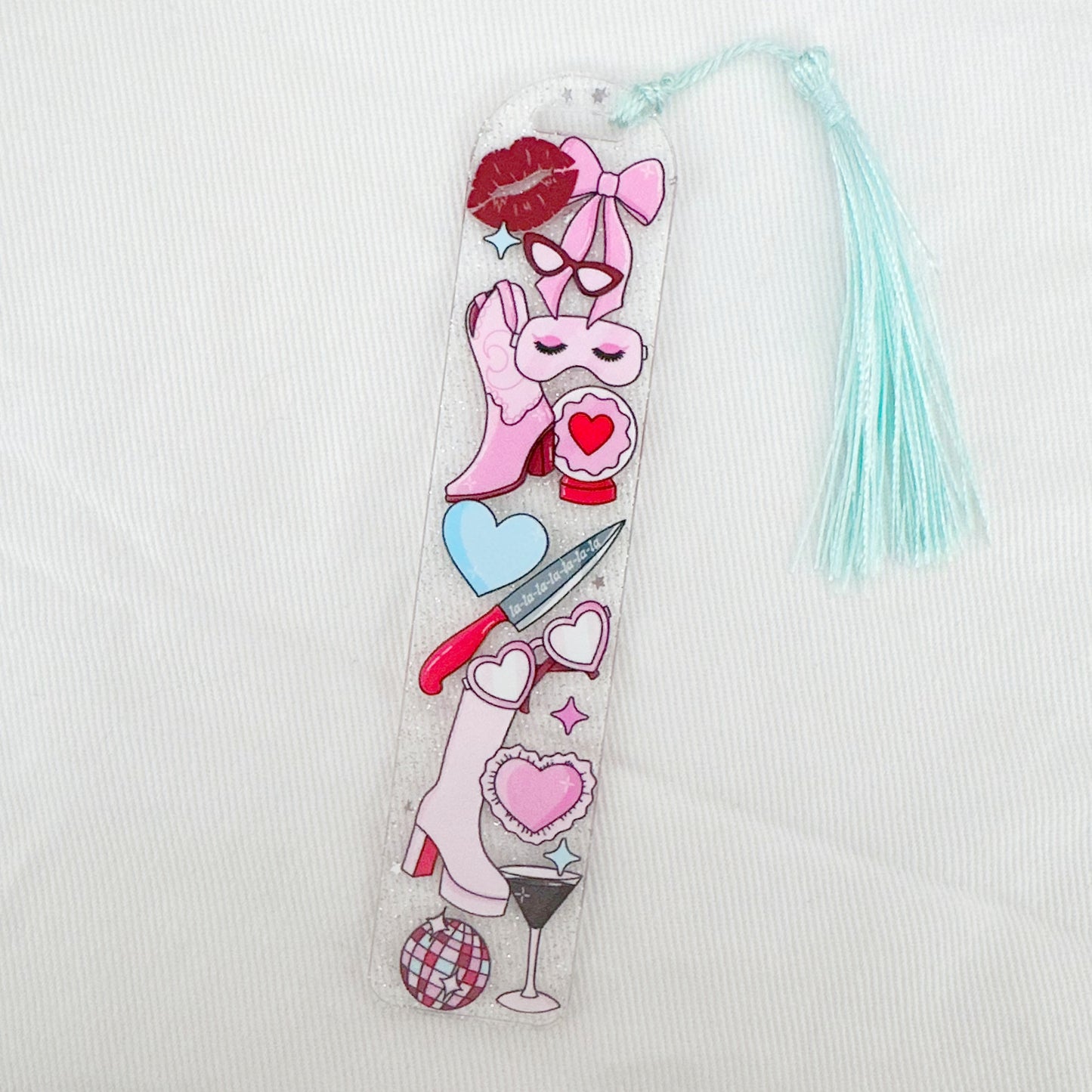 Short and Sweet Glitter Acrylic Bookmark