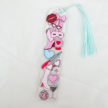 Short and Sweet Glitter Acrylic Bookmark