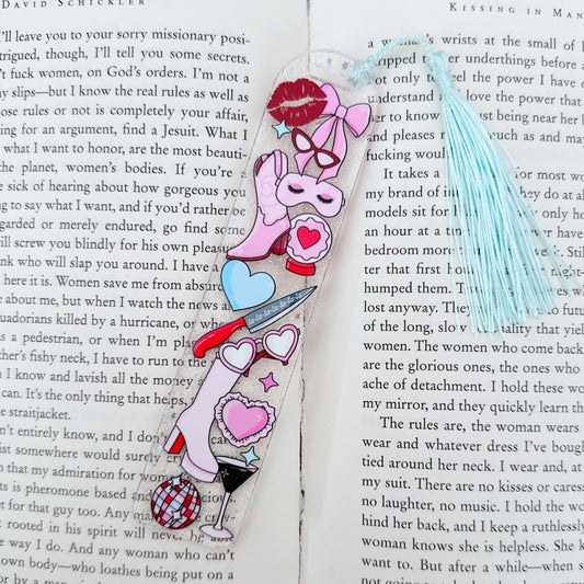 Short and Sweet Glitter Acrylic Bookmark