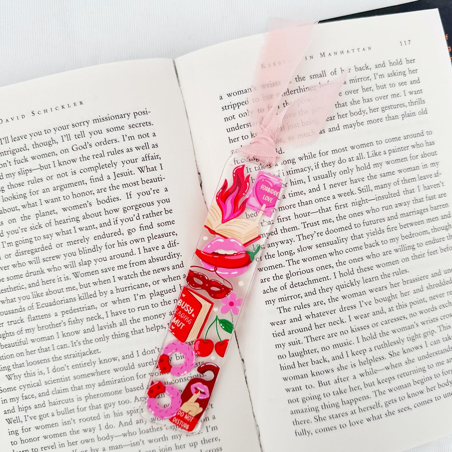 Busy Reading Smut Acrylic Bookmark