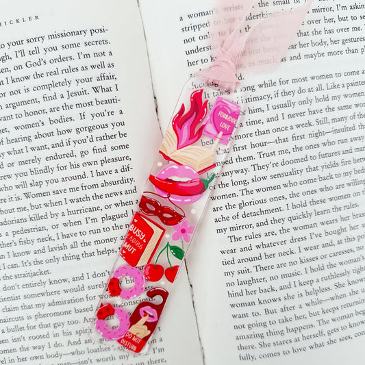 Busy Reading Smut Acrylic Bookmark