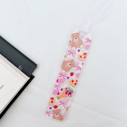 Coquette Teddy Bear Acrylic Bookmark